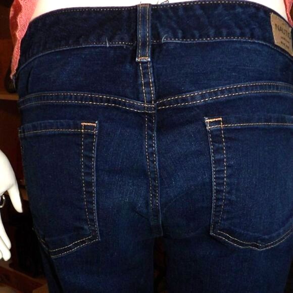 Nautica Skinny Jeans Dark Blue Low Rise Size 29 Size 8 on Conversion Denim - Picture 3 of 9